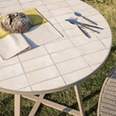 Tella Patio Dining Table | Beige / Ecru