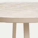 Tella Patio Dining Table | Beige / Ecru