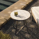 Tella Patio Side Table | Beige / Ecru