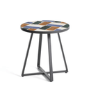 Tella Patio Side Table | Graphite / Multi