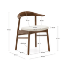 Timons Dining Chair | Walnut Brown