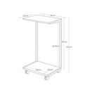 Tower Portable Side Table | Black