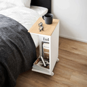 Tower Portable Side Table | White