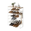 Tower Shoe Rack Console Table | White
