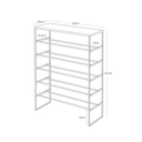 Tower Shoe Rack Console Table | White