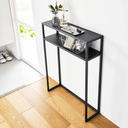 Tower Slim Console Table 2 | Black