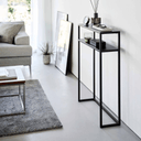 Tower Slim Console Table 2 | Black