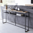 Tower Slim Console Table XL | Black