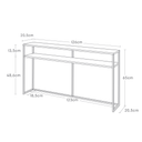 Tower Slim Console Table XL | Black