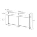 Tower Slim Console Table XL | White