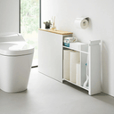 Tower Sliding Storage Cart | White