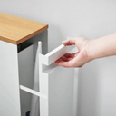 Tower Sliding Storage Cart | White