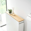 Tower Sliding Storage Cart | White