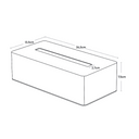 Tower Tissue Box Cover | White