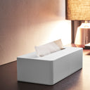 Tower Tissue Box Cover | White