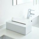 Tower Tissue Box Cover | White
