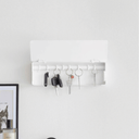 Tower Wide Key Cabinet | White