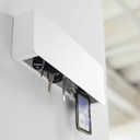 Tower Wide Key Cabinet | White