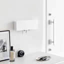 Tower Wide Key Cabinet | White
