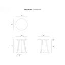 Tripod Side Table | Black Oak