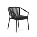 Toscano Stackable Patio Chair | Black