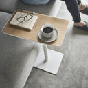 Tower Sliding Side Table | White