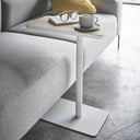 Tower Sliding Side Table | White