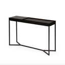 Tray Storage Console Table | Black