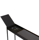 Tray Storage Console Table | Black