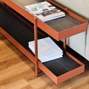 Tray Storage Low Bookshelf | Mungo Rust