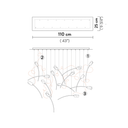 Tulip Linear Pendant | Large