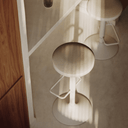 Tuma Adjustable Barstool | Beige