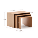 Unilow Coffee Table Nesting Set | Oak