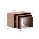 Unilow Coffee Table Nesting Set | Walnut
