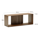 Unilow Modular Bookshelf 4 | Walnut