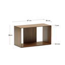 Unilow Modular Bookshelf MED | Walnut