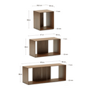Unilow Modular Bookshelf 9 | Walnut