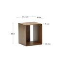 Unilow Modular Bookshelf SM | Walnut