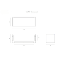 U Floating Bookshelf MED | Oak