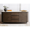 Valais Ceramic Buffet Cabinet | Travertine