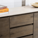 Valais Ceramic Buffet Cabinet | Travertine
