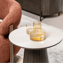 Valais Ceramic Side Table | Travertine