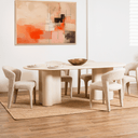 Vassy Dining Chair | Oatmeal