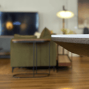 Valais Ceramic Side Table | Travertine