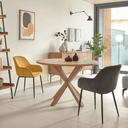 Vega Round Dining Table | Natural Top / Natural Legs
