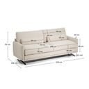 Veliro 2 Seater Sofa | Ivory