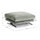 Veliro Ottoman | Eucalyptus Green