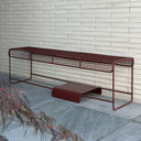 Benmore Patio Bench Seat SS | Chocolate Red