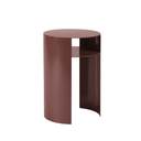 Waipuna Patio Side Table SS | Chocolate Red