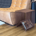 Willowby Cube Side Table | Chocolate Red